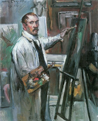 Self-Portrait in the Studio by Lovis Corinth
